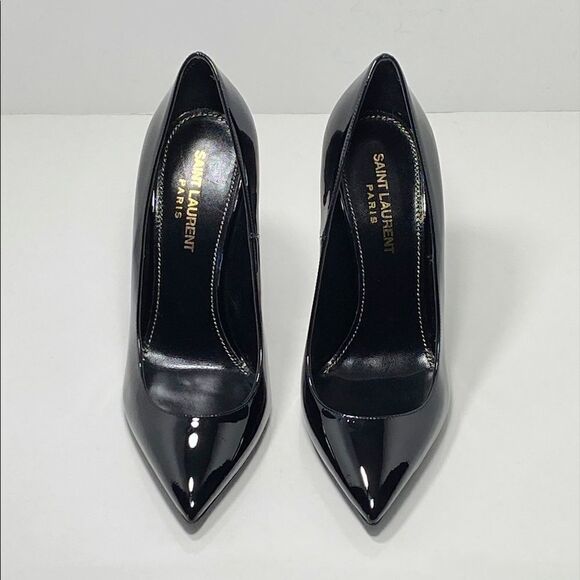 Saint Laurent Opyum Point-Toe Patent Leather Pumps size 36.5 - Picture 2 of 12